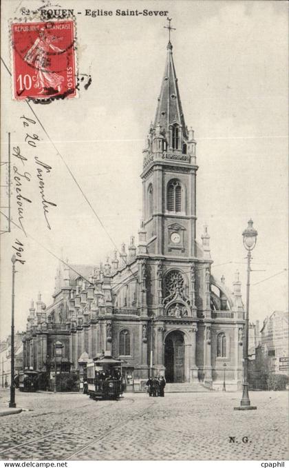 CPA Rouen Eglise Saint Sever