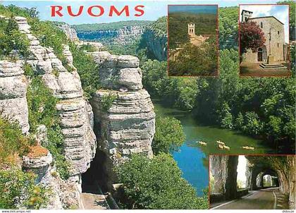 07 - Ruoms - Multivues - Voir Timbre - CPM - Voir Scans Recto-Verso