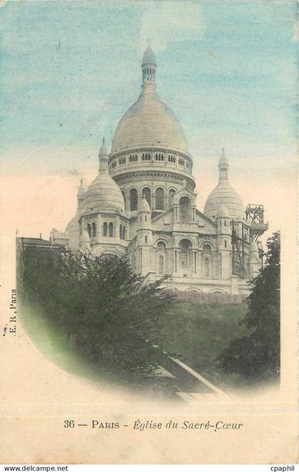 CPA Paris Eglise du Sacre Coeur