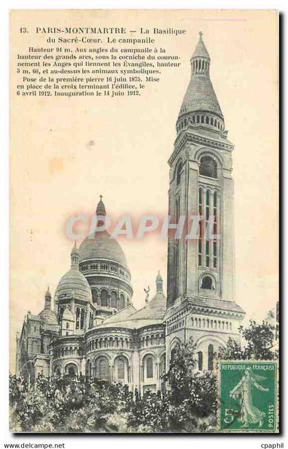 CPA Paris Montmartre La Basilique du Sacre Coeur