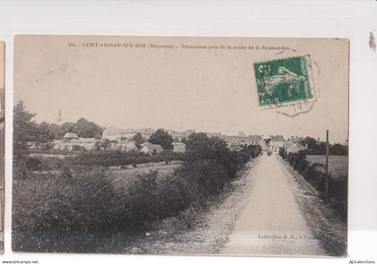 Saint Aignan sur Roe - panorama pris de la route de la Rouaudiere
