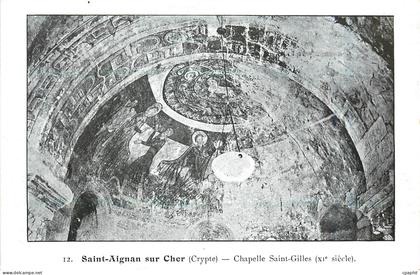 CPA Saint Aignan sur Cher Crypte Chapelle Saint Gilles