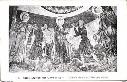 CPA Saint Aignan sur Cher Miracle de Saint Gilles (11eme)