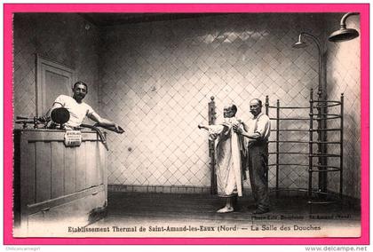 Établissement Thermal de Saint Amand Les Eaux - La Salle des Douches - Animée - Phot - Édit. DOMINOIS