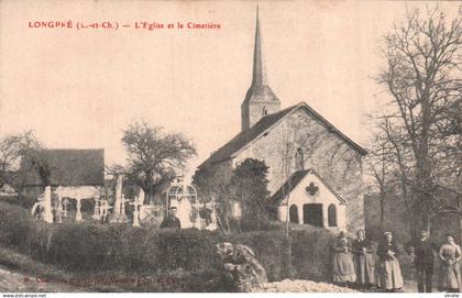 P-25-R-J-M : 6177 : SAINT-AMAND-DE VENDOME. LONGPRE. EGLISE ET CIMETIERE