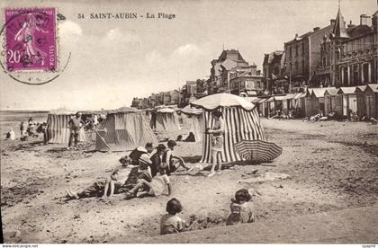CPA Saint Aubin la plage