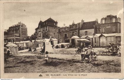 Saint Aubin CPA Les villas sur la digue