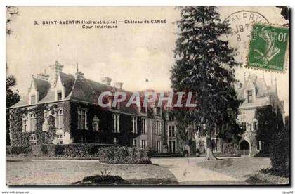 CPA Saint Avertin Chateau de Cange Cour Interieure