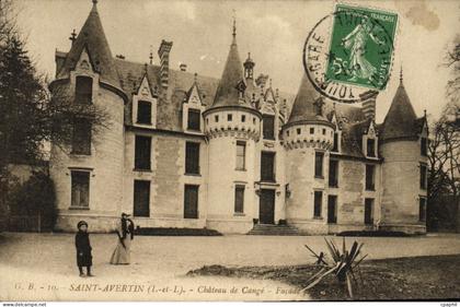 CPA Saint Avertin Chateau de Cange Facade principale