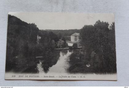 Cpa 1914, Saint Benoit, la vallée du Clain, Vienne 86
