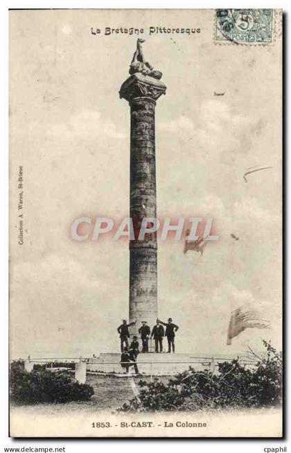CPA St Cast La Colonne