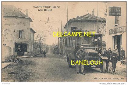 38 // SAINT CHEF   les molles    AUTOBUS   CAFE LAURENT     ANIMEE