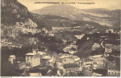 Carte POSTALE  Ancienne  de SAINT  CLAUDE - Pont Suspendu