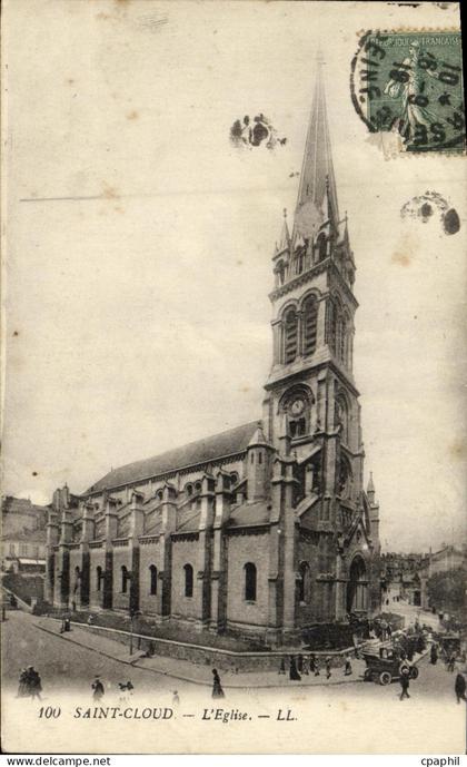 CPA Saint Cloud L Eglise