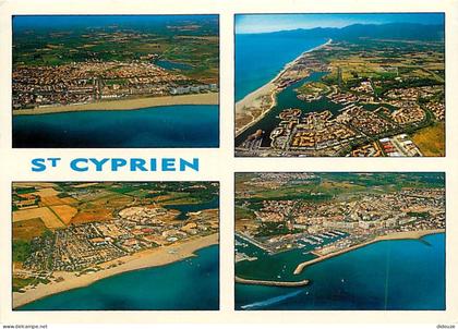 66 - Saint Cyprien - Multivues - Vue aérienne - CPM - Voir Scans Recto-Verso