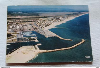 L647, Cpm, Saint Cyprien plage, le port, les résidences, les plages, Pyrénées Orientales 66