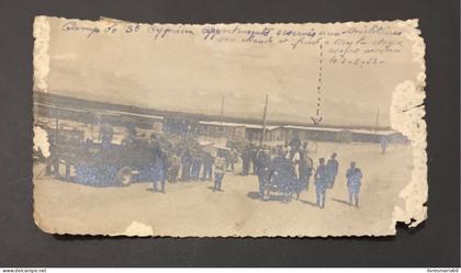 RARE. CARTE PHOTO CAMP DE SAINT CYPRIEN 1939. RETIRADA. GUERRE CIVILE  ESPAGNE