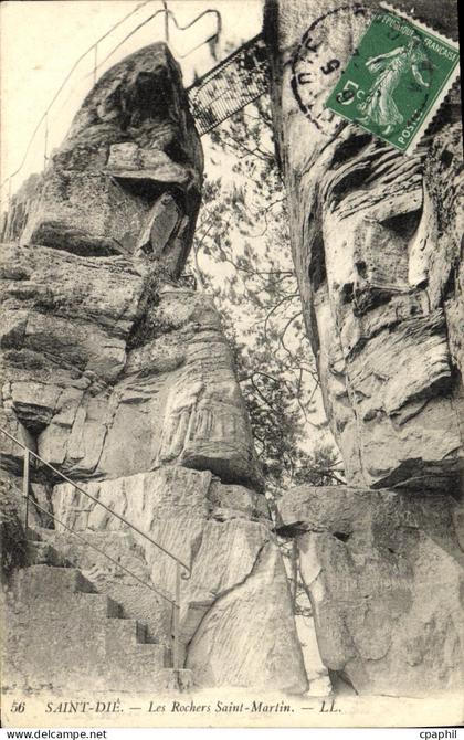 CPA Saint Die Les Rochers Saint Martin