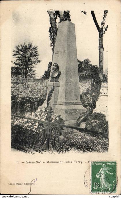 CPA Saint Die Monument Jules Ferry