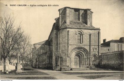CPA Saint Emilion Eglise collegiale