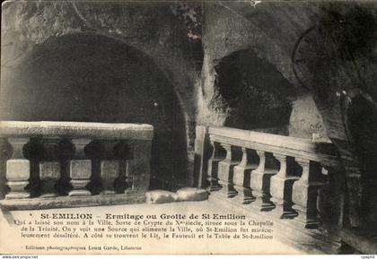Saint Emilion CPA Ermitage ou grotte de St Emilion