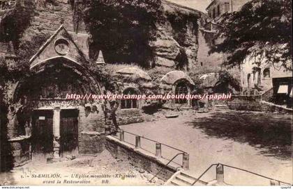 Saint Emilion - L'Eglise monolithe - CPA