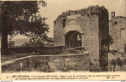 Saint Emilion - Porte Brunet XII siecle CPA