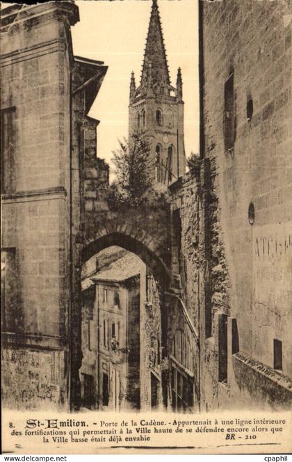 Saint Emilion - Porte de la Cadene CPA