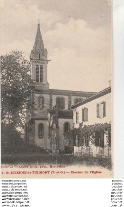 Q20-82) SAINT ETIENNE DE TULMONT (TARN ET GARONNE)  CLOCHER DE L' EGLISE -  (2 SCANS)
