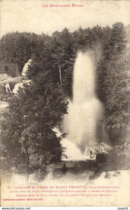 CPA Saint Ferreol Cascade Et Gerbe