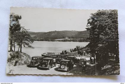 Cpsm 1952, bassin de saint Ferreol, la digue promenade, Haute Garonne 31