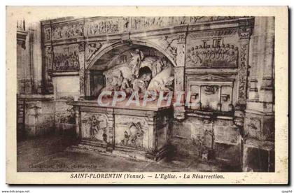 CPA Saint Florentin L'Eglise et La Resurrection