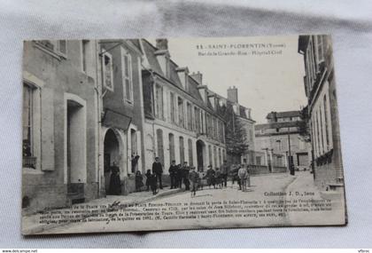 Saint Florentin, bas de la grande rue, hôpital civil, Yonne 89