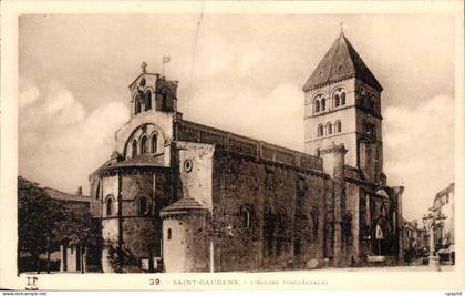 CPA Saint Gaudens L'eglise (collegiale)