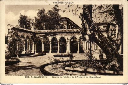 CPA Saint Gaudens Restes du cloitre de l'abbaye de Bonnefond