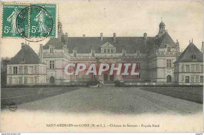 CPA SAINT-GEORGES SUR LOIRE (M ET L)-Chateau de Serrant= façade Nord