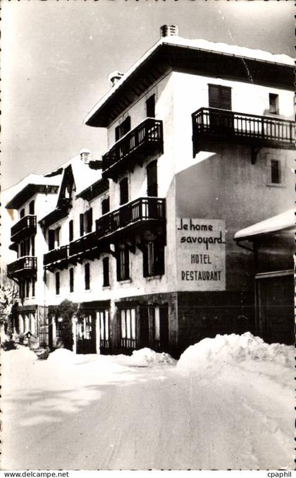 CPSM Saint Gervais les Bains Hotel Restaurant Le Home Savoyard