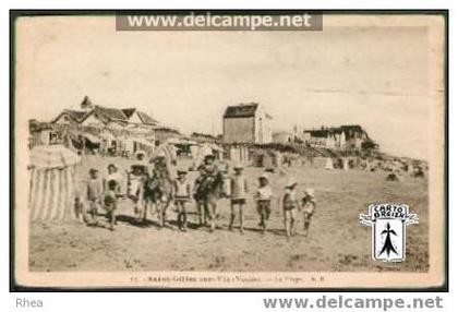 85 Saint-Gilles-Croix-de-Vie - 25 - Saint-Gilles-sur-Vie (Vendée) - La Plage - sépia