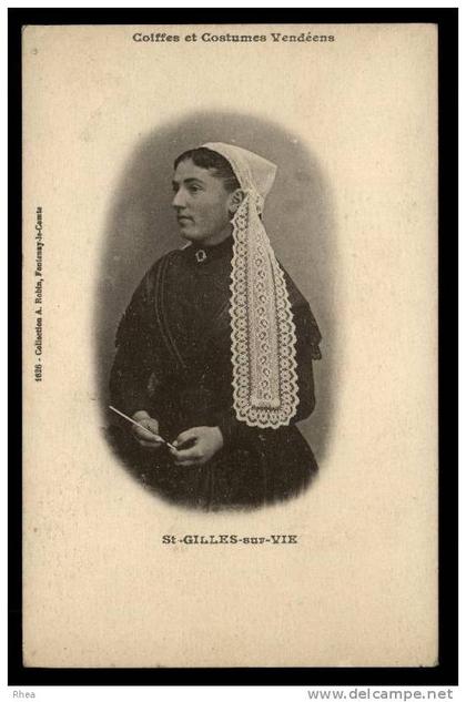 85 Saint-Gilles-Croix-de-Vie Coiffes et Costumes Vendéens St-GILLES-sur-VIE coiffe cos D85D K85222K C85222C RH007814