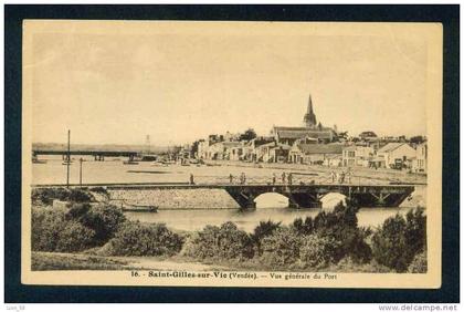 SAINT - GILLES -SUR - VIE - VUE GENERALE DU PORT - France Frankreich Francia 53350