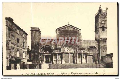 CPA Saint Gilles du Gard L Eglise Facade occidentale