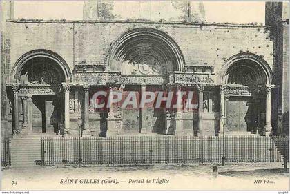 CPA SAINT -GILLES (Gard). Portail de l"Eglise
