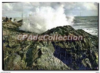 CPSM La Corniche Vendeenne Sion sur l'ocean Vendee Saint Hilaire de Riez Le jet d'eau