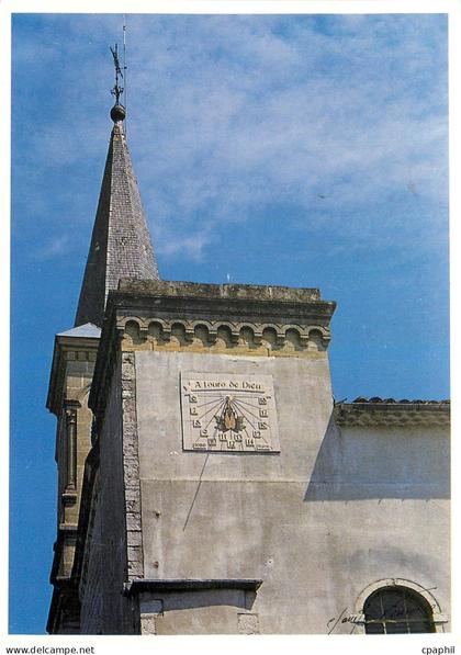 CPM Cevennes Saint Hippolyte du Fort l'Eglise le Cadran solaire du Tricentenaire