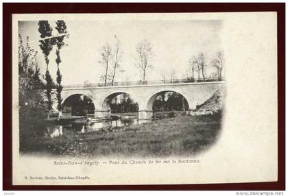 cpa du 17 Saint Jean d´ Angely pont du chemin de fer sur la Boutonne   EE6