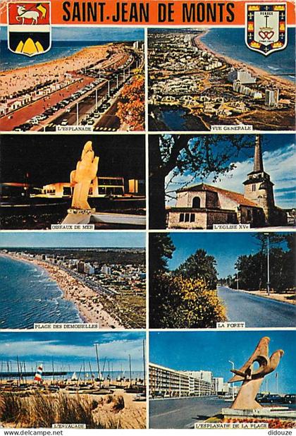 Carte Postale - 85 - Saint Jean de Monts - Multivues - Blasons - Flamme Postale de Saint Jean de Monts - CPM - Voir Scan