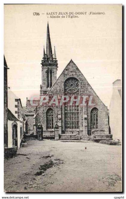 CPA Saint Jean Du Doigt (Finistere) Abside de I Eglise