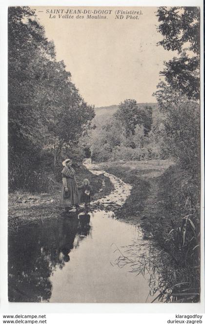Saint-Jean-du-Doigt old postcard travelled 1913 b181115