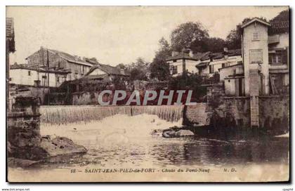 CPA Saint Jean Pied de Port Chute du pont neuf