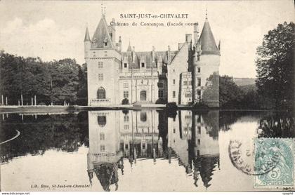 CPA Saint Just En Chevalet Chateau de Contençon